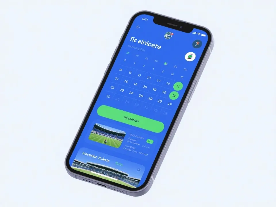 官方与工具类App功能示意：赛程、购票与场馆指南