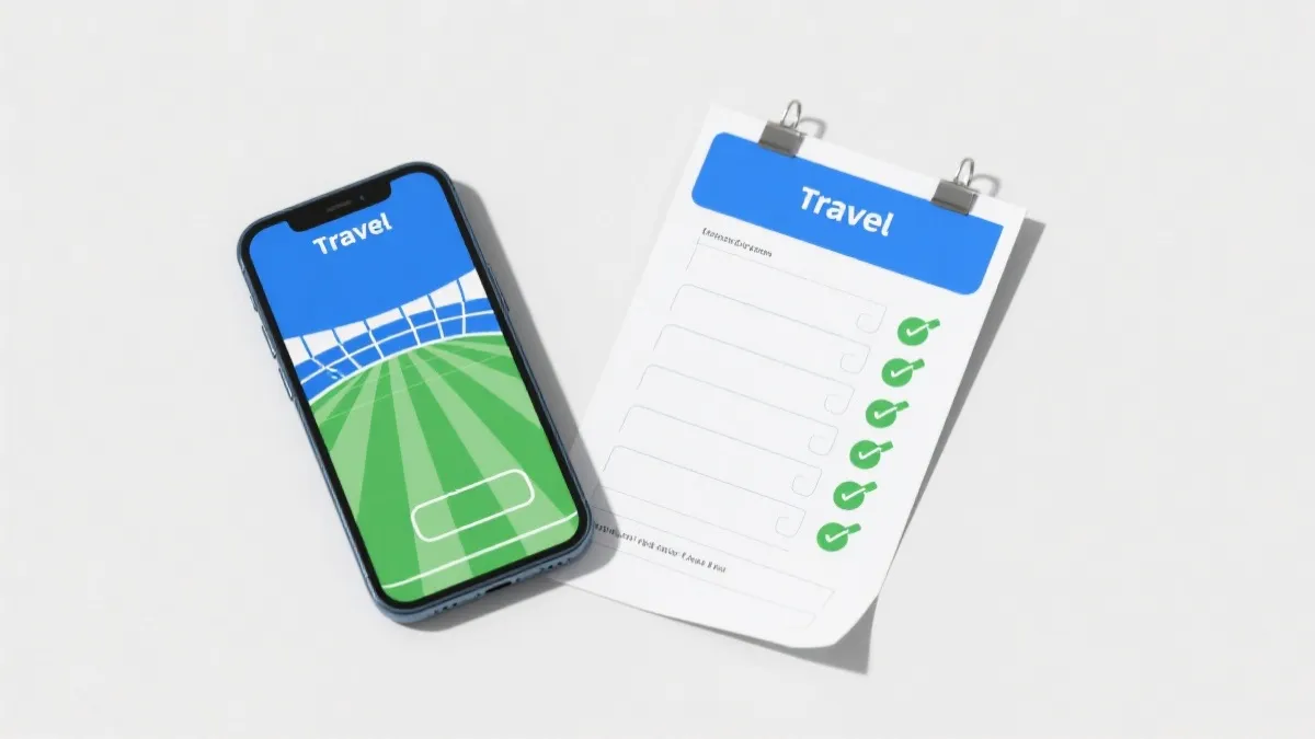 观赛准备清单示意图